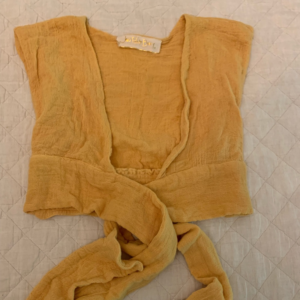 Jen’s Pirate Booty Crop Wrap Top